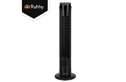 Osztályos oszcilláló ventilátor 83 cm, 45 W – fekete + távirányító