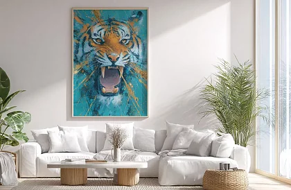 Vad energia - kép - Tigris modern művészeti stílusban 49