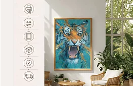 Vad energia - kép - Tigris modern művészeti stílusban 49