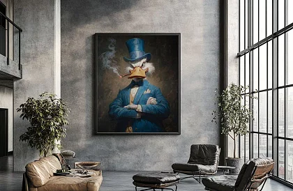 Boss elegancia - kép - Stílusos kacsa egy luxus portréban 65