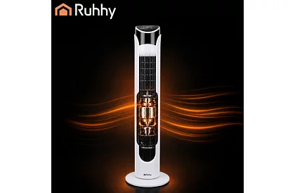 Osztályos oszcilláló ventilátor 83 cm, 45 W – fehér + távirányító