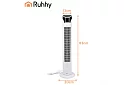 Osztályos oszcilláló ventilátor 83 cm, 45 W – fehér + távirányító