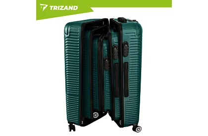 Szett 3 utazási bőrönd kerekekkel 39 l, 70 l, 99 l – zöld