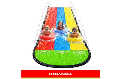 Hármas vízesés csúszda vízpermettel 480 cm + 3 jármű