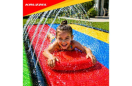 Hármas vízesés csúszda vízpermettel 480 cm + 3 jármű