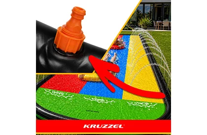 Hármas vízesés csúszda vízpermettel 480 cm + 3 jármű