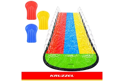 Hármas vízesés csúszda vízpermettel 480 cm + 3 jármű