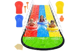 Hármas vízesés csúszda vízpermettel 480 cm + 3 jármű
