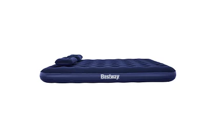 Felfújható matrac pumpával és párnákkal 203 × 152 × 22 cm – B67374
