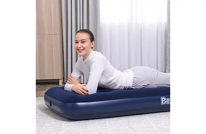 Felfújható bársonyos matrac 185 × 76 × 22 cm – B67000