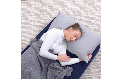 Felfújható bársonyos matrac 185 × 76 × 22 cm – B67000