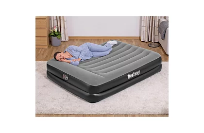 Felfújható matrac beépített pumpával és párnával 203 × 152 × 46 cm – B67403