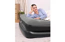 Felfújható matrac beépített pumpával és párnával 203 × 152 × 46 cm – B67403