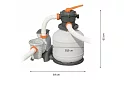 Medencés homokszűrő szivattyú 11 355 l/h – 500 W - B58486