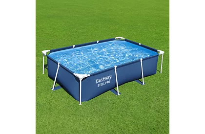 Téglalap alakú keretes medence 259 × 170 × 61 cm - Steel Pro B56403