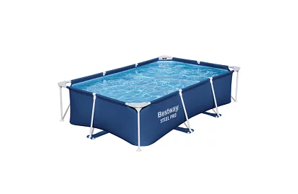 Téglalap alakú keretes medence 259 × 170 × 61 cm - Steel Pro B56403