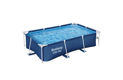 Téglalap alakú keretes medence 259 × 170 × 61 cm - Steel Pro B56403