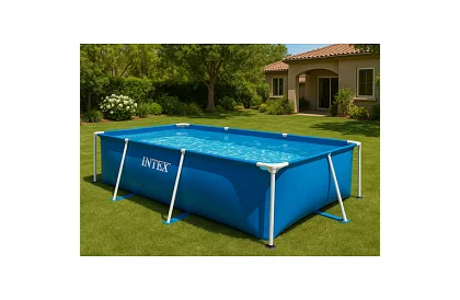 Keretes téglalap alakú medence 300 × 200 × 75 cm – I28272
