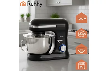 Konyhai robotgép tálcával 9 az 1-ben - 1000 W, 4,5 l - Ruhhy
