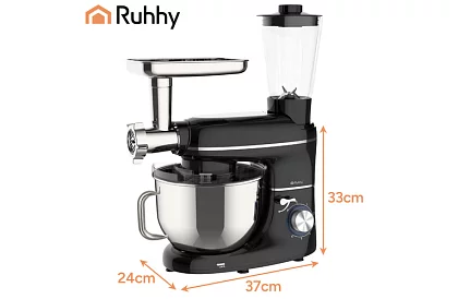 Konyhai robotgép 2200 W, 3 az 1-ben turmixgéppel és 6,2 l-es tálcával
