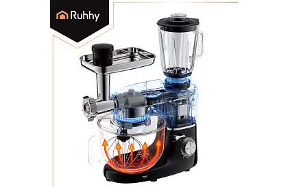 Konyhai robotgép 2200 W, 3 az 1-ben turmixgéppel és 6,2 l-es tálcával