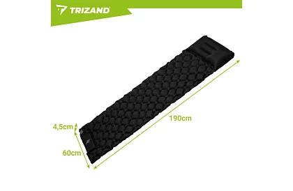 Felfújható matrac beépített pumpával 190 × 60 cm Trizand