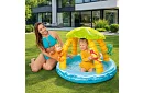 Felfújható gyerekmedence napernyővel 102 × 86 cm - Trópusi sziget I58417NP