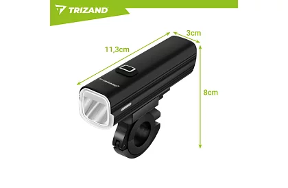 LED kerékpáros világítás szett 1000 lm, 4800 mAh