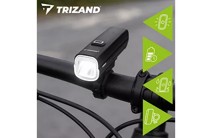 LED kerékpáros világítás szett 1000 lm, 4800 mAh