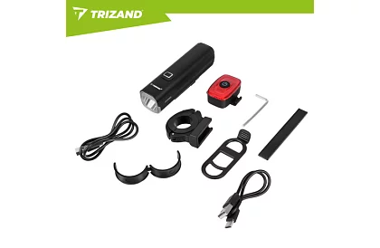 LED kerékpáros világítás szett 1000 lm, 4800 mAh