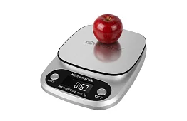 Konyhai elektronikus mérleg 5 kg - 0,1 g - rozsdamentes acél