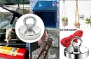 Mágneses horgászkészlet – N52 neodímium mágnes - 61 kg + 10 m kötél