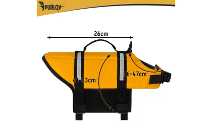 Fényvisszaverő biztonsági mellény kutyáknak - S méret - 4-7 kg
