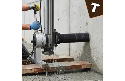 Gyémántmagos fúró 112 × 460 mm - 1.1/4 UNC betonhoz, kőhöz és vasbetonhoz