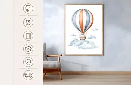 Utazás a felhők között - kép - Hőlégballon a felhők felett 80
