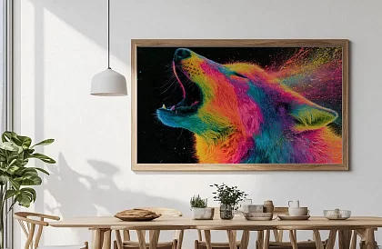 Farkas színek ereje - kép - Neon farkas a színek fényében 82
