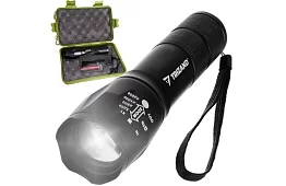 CREE LED T6 zseblámpa – tölthető taktikai lámpa USB töltéssel