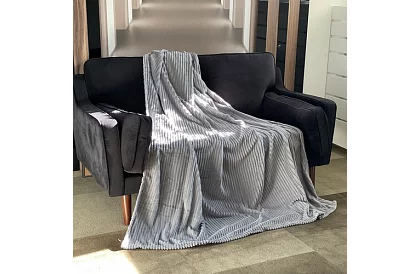 Deka 160 × 200 cm – szürke, mikroszál, prémium minőség