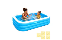 Felfújható kerti medence 185 × 130 cm – téglalap alakú medence