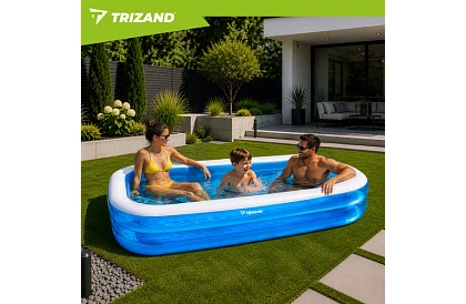 Felfújható kerti medence 262 × 175 cm – téglalap alakú medence