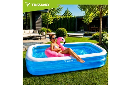 Felfújható kerti medence 262 × 175 cm – téglalap alakú medence