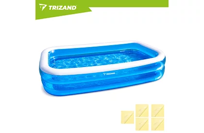 Felfújható kerti medence 262 × 175 cm – téglalap alakú medence