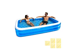 Felfújható kerti medence 262 × 175 cm – téglalap alakú medence