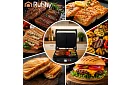 Elektromos kontaktgrill 2000 W – kihúzható grill hőmérséklet-szabályozással