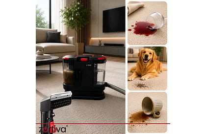 Kárpittisztító gép VacTrim Zortiva 800 W, 17 000 Pa, kárpitozáshoz és szőnyegekhez