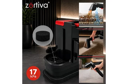 Kárpittisztító gép VacTrim Zortiva 800 W, 17 000 Pa, kárpitozáshoz és szőnyegekhez