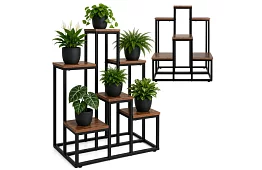 Elegáns fém virágtartó 67 × 34,5 × 51 cm – 6 szinten