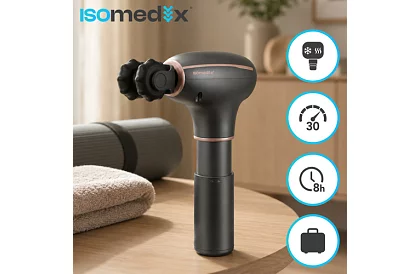 Masszázspisztoly Pro Ultra Vibration – 7 fejet + meleg/hideg terápia