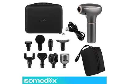 Masszázspisztoly Pro Ultra Vibration – 7 fejet + meleg/hideg terápia