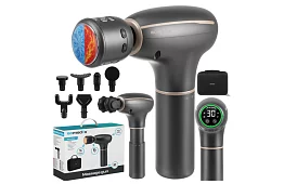 Masszázspisztoly Pro Ultra Vibration – 7 fejet + meleg/hideg terápia